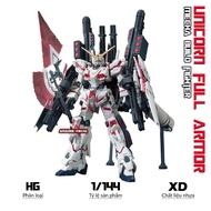 HG Unicorn Full Armor Model (Red color Ver.), 1/144 Mecha, Plastic Assembly Toy