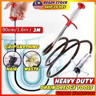 Drain snake clog remover Sinki sumbat 3M Bendable drain cleaner spring Dawai sinki dapur Alat paip l