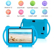 1 Piece Kids Tablet, 7 Inch Tablet For Kids, Android 12/2GB RAM 32GB ROM/2.4G WiFi(802.11 B/G/N)/102