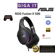 ASUS ROG Fusion II 500 Gaming Headset RGB 3.5mm, VIRTUAL 7.1 with high resolution ESS 9280 Quad DAC™ ประกัน Asus 2 ปี