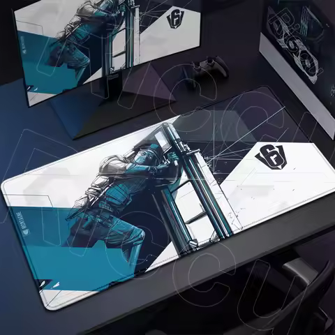 400x900mm XXL Game R6 R-Rainbow Six Siege Colorful Computer Anime Mouse Pad Pc Gamer Desk Office Car