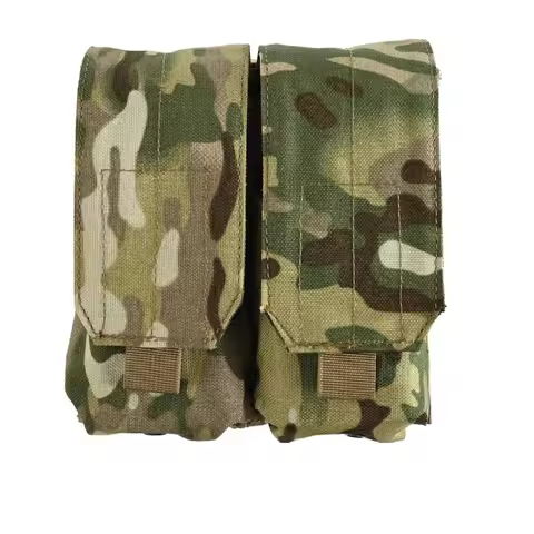 Tactical 5.56 Double Magazine Pouch For M4 M14 M16 AR15 Magazine Molle Flap Cover Magazine Pouch Hol