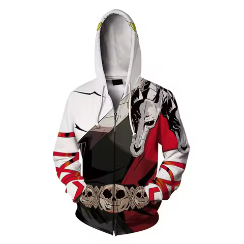 Anime Game Zagreus Cosplay Hoodie Casual Man Halloween Carnival Cloth Disguise Role Playing Men Cost