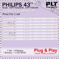 PHILIPS 43“ inch 43PFT4002S/98 / 43PFT5853/68 LED TV BACKLIGHT / LAMPU TV  43PFT4002 43PFT5853