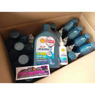 ORIGINAL SHELL ADVANCE SYNTHETIC MOTORCYCLE OIL AX7 (BLUE)