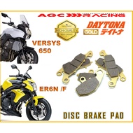 KAWASAKI DISC BRAKE PADS ER6N ER6F 08-14 VERSYS 650 08 -14 GOLD QUALITY G & K