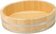 J-kitchens Rice Dai Sushi Tub, Chirashi Sushi, Etc., Wooden Tub, Diameter 28.3 x H6.9 inches (72 x 1