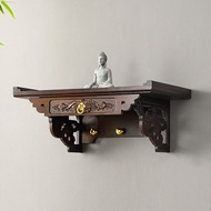 Shrine Wall-Mounted Buddha Shrine Shelf God of Wealth Display Cabinet Home Altar Incense Burner Tabl