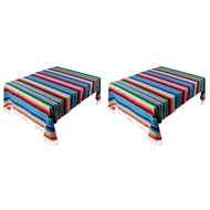 2X Mexican Blanket Sarape Picnic Rug Throw Tablecloth Hot Rod for Yoga Party  150X215cm