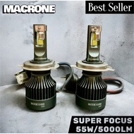 Grandmax car LED headlamp H4 LED MACRONE V5 55W 5000LM 1 year warranty