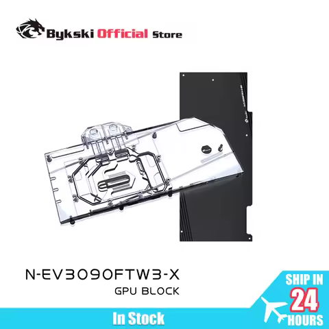 Bykski Water Block Use for EVGA RTX3080 / RTX 3090 FTW3 ULTRA GAMIN GPU Card /Full Cover Copper Radi