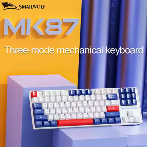 SMAILWOLF MK87 Bluetooth Wireless Mechanical Keyboard Gaming Laptop Customized Full Key Hot Plug