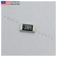 10PCS Taiwan-Grade 2.4R ±5%, 0603 SMD Resistor (2R4)