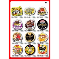 Waterproof Transparent and pp white Kitchen Sticker. Custom Kitchen label. Fancy font sticker. Stick