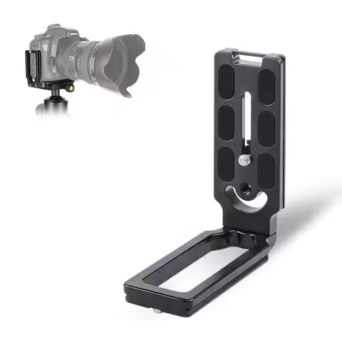 DSLR Camera L-Shaped Bracket Mount, Arca-Swiss Vertical Horizontal Switching Quick Release Plate for