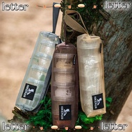 LETTER Outdoor Seasoning Box Set, Portable 3 Colors Camping Seasoning Jar, Splicing Combination Tool