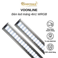 Voonline 4in1 aquarium LED trough light equipped with WRGB chip, supports 4-color display for aquari
