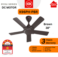 KDK K14PH RYOU DC MOTOR 5 BLADE CEILING FAN WITH REMOTE CONTROL K14PH-PBR / K14PH-EY / K14PH-WA / K9