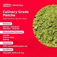 NEW Sariteh Indonesia Organic Culinary Matcha (Entry Ceremony for Cafe) - Horeca Size - 500 grams