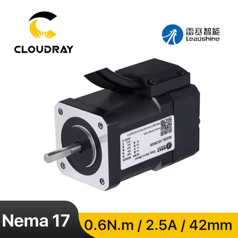 Leadshine Nema 17 Stepper Motor (42CME06）Closed Loop 0.6N.m 2.5A with Encoder CNC Router Engraving m