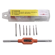 8PC Mini Tap Set Set High Speed Steel Tap Die Tooth Set Metric Tap Set