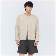 ROSEROMPSTUDIO  I FOUND YOU JACKET   BEIGE - เสื้อแจ๊คเก็ต ทรงหลวม ผู้ชาย