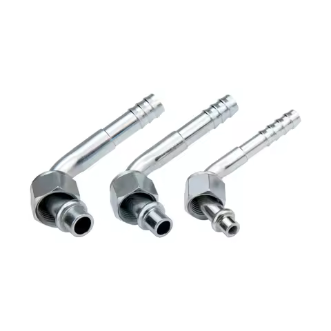 #6 #8 #10 Stainless Fitting Barb Fitting Elbow 90 Degree Female O-Ring 5/8"-18 3/4"-16 7/8"-14 Nut f