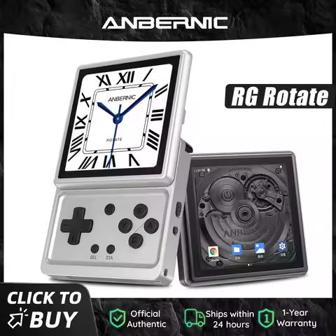 Anbernic RG Rotate Unisoc T618 Game Console 3.5-Inch Swivel-Screen Android 12 2000mAh Battery 3GB+32