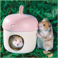 [Hevalxa] Hamster House Hideout Cage Accessories Hut Bathhouse Small Animal Hamster House Bed Cave for Hamster Hedgehog Gerbil