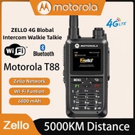 Motorola Zello T88 walkie talkie 5000KM long range 6800mAh SIM card 4G WIFI waterproof radio interph