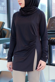 Modest active top 01 เสื้อออกกำลังกายรุ่นแรกของ N Able เนื้อผ้าดี กัน uv ดีไซน์สวย ทรงไม่รัดรูป ปิดส