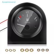 Auspiciousrui 2" 52mm Fuel Level Gauge Car Meter White LED Light  Rim Automotive Gauges 12V