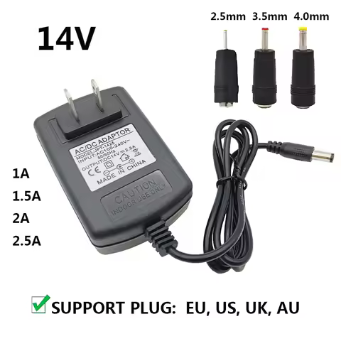 14V AC TO DC Adapter Power Source Converter 220V TO 14 Volt 1A 1.5A 2A 2.5A Switching 14V Power Supp