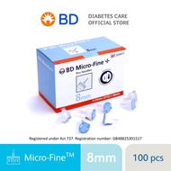 BD Micro Fine Insulin Pen Needles (8mm x 100's/Box) Exp date: January 2028