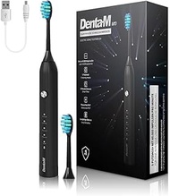Electric Sonic Toothbrush, 40,000 Pulses/Min, 5 Modes, AI Timer, IPX7, Includes 2 Brushes & USB Cabl