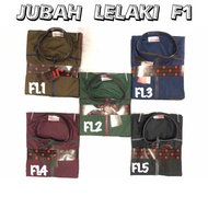 JUBAH LELAKI COTTON BERZIP AL- DAFFAH IMPORT QUALITY (SET F)