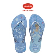 Havaianas Kids Slim Princess Flip Flops - Blue Water