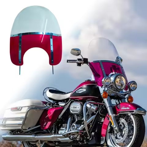 22.4" Red Style Highway King Windshield Fairing for Road King 1994-later FLHRXS Models 2017 UP Motor