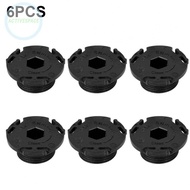 Long lasting Black ABS Engine Oil Drain Plug Replacements for BMW 320i Pack of 6