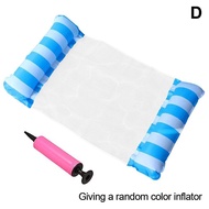 Foldable Floating Water Hammock Float Lounger Inflatable Pool mat Floating Bed Chair Swimming air mattress Pool accessorie YYQ3881 Floaties