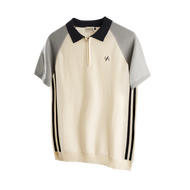 [เฉพาะสี Peanut MLXL Blue MLXLพรีออเดอร์ 14 วัน] KINS 19 STUDIO | GLOWZIP KNIT POLO เสื้อโปโลคินส์ [