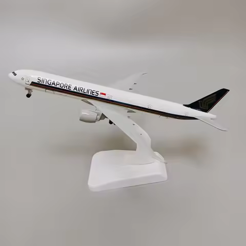 19cm Alloy Metal AIR Singapore Airlines Boeing 777 B777 Airplane Model Airways Plane Model W Wheels 