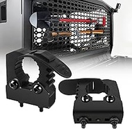 Adjustable Shovel Holder Fits 1-1/7" to 1-3/7" Tools, Quick Release Rubber Clamp with Metal Bracket 