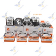 For Kubota V3300-16V V3300 16V V3300-1 Overhaul Rebuild Kit Piston Ring Set Engine Parts 1G527-21110