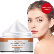 Vitamin C Brightening & Glow Cream (For Dull & Tired & Agitated Skin, Glutathione+Arbutin+Vitamin E 
