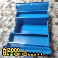 2-Tier 3-Compartment Iron TOOL BOX - 2-STACK Toolbox - Toolbox OPT TOOL Storage