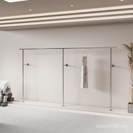 Hanger Rack Display Display Rack Stainless Steel Wall-mounted Clothing Store Women's Clothing Store 