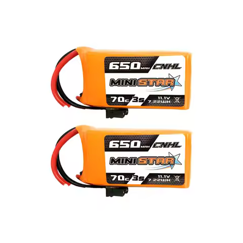 CNHL MiniStar 650mAh 11.1V 3S 70C Lipo Battery with XT30U for RC Aeroplane Quadcopter Helicopter FPV