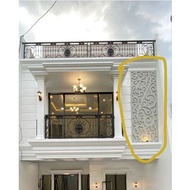 Fang - ornamen dinding luar rumah minimalis, bisa costume motif dan ukuran wa O8I8O7O632I4