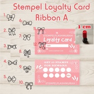 Ribbon shop stamp 1cma loyalty ribbon member card shop card women's accessories promotion reward gif